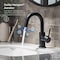 Kibi Circular Single Handle High-Arc Bathroom Sink Faucet C-KBF1021MB-KPW100MB - alternate 3